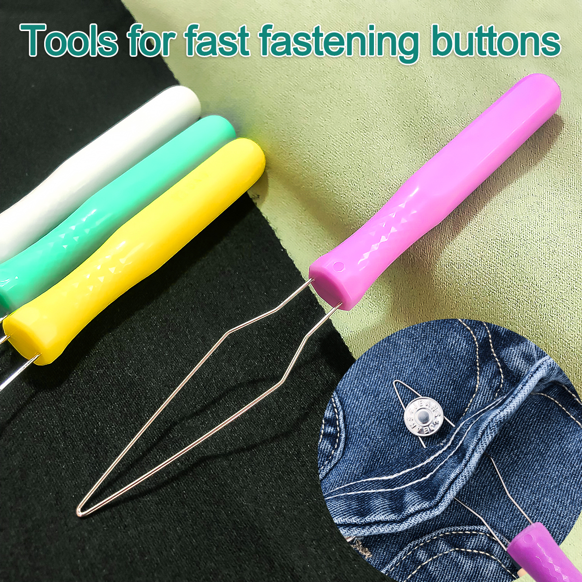 Sewing Factory - Quick Button Insertion Tool for Clothing