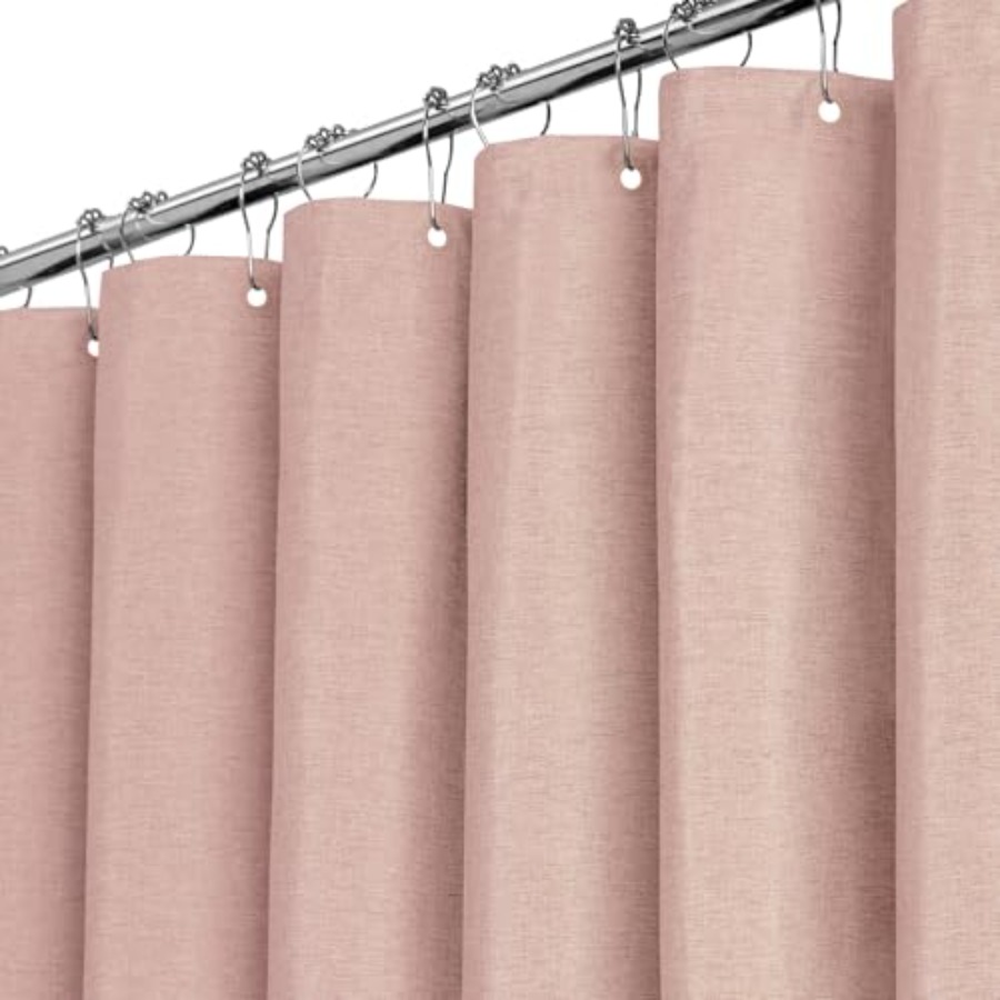 Fabric Weight Set - Blush Fabric Shower Curtain - Linen