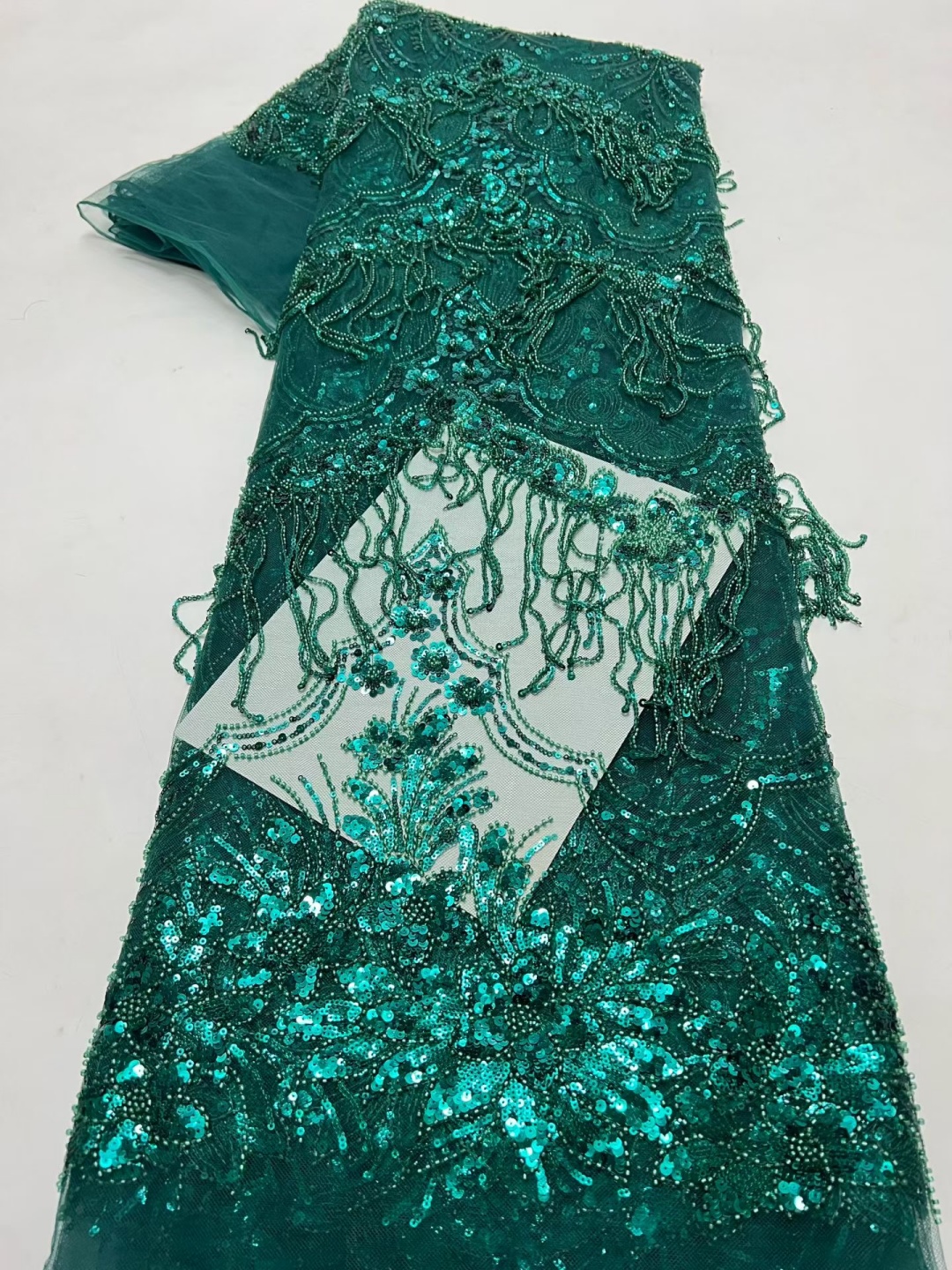 2026 Luxury French Bead Embroi - Sewing Embroidery Fabric ulasan dan harga