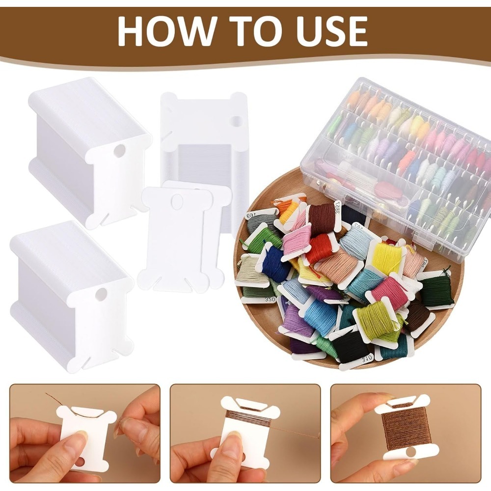 10/20/50/100/Pcs Embroidery Fl - Bobbin Organizer Box ulasan dan harga