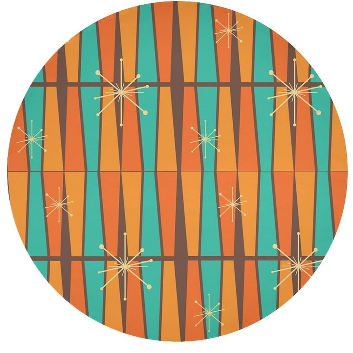 Mid Century Modern Orange Yell - Century Textile & Sewing Supply Online Shopping ulasan dan harga