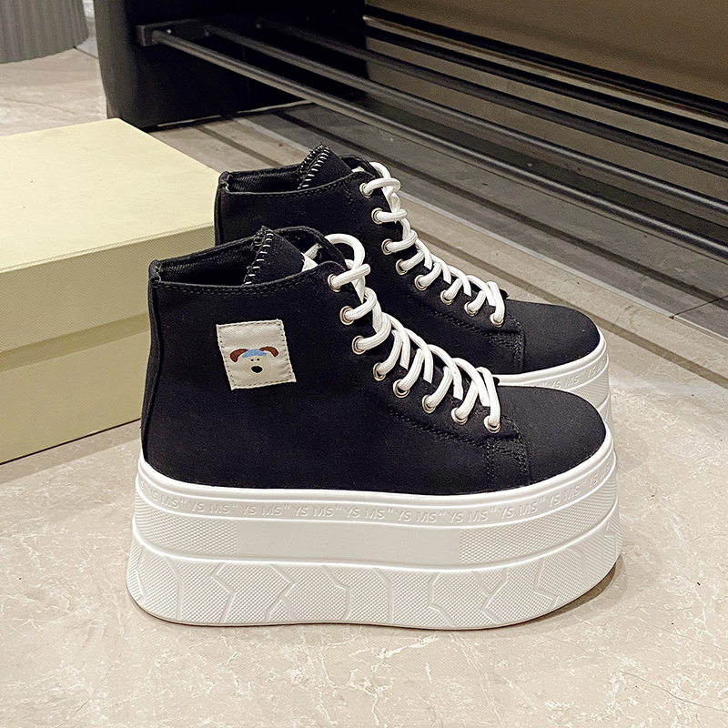 Women's Canvas Thick Bottom He - Sewing New ulasan dan harga