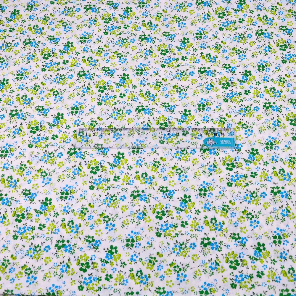 Teramila Small Flower Green Pl - Is Sewing Textile Art ulasan dan harga