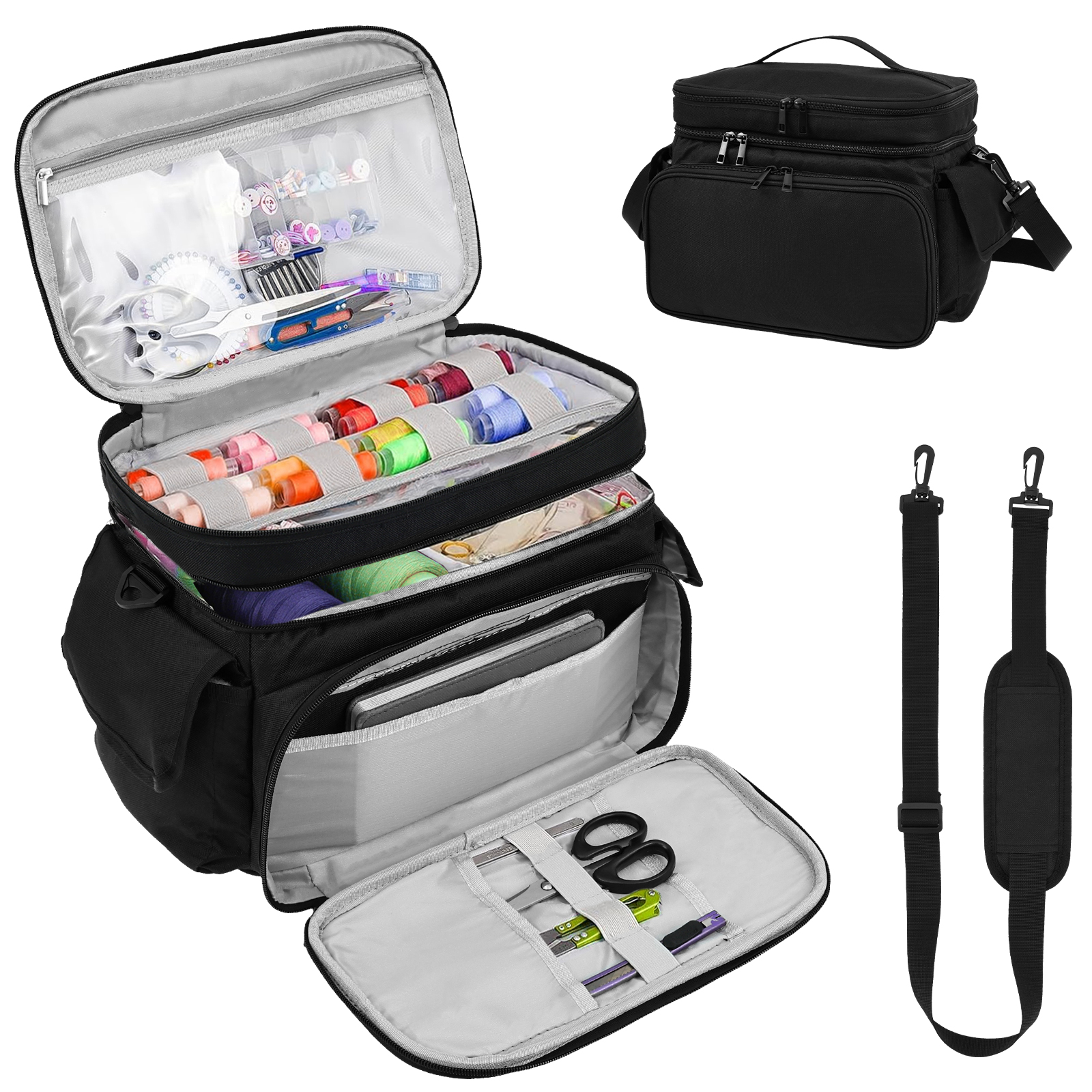 Large Sewing Bag Wool Knitting - Sewing Tas ulasan dan harga