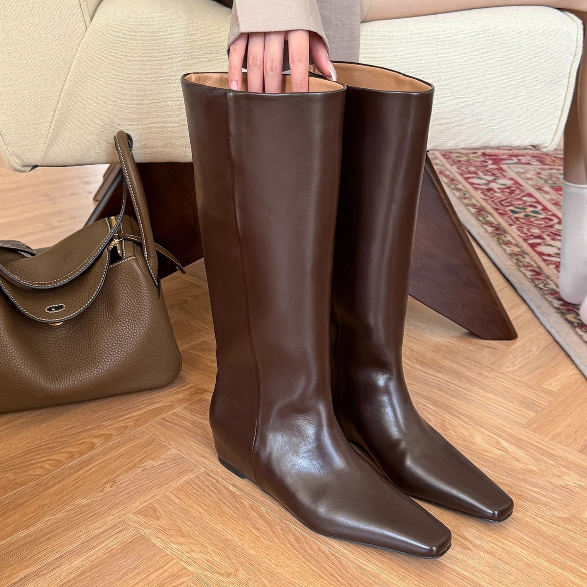 Long boots women's 2025 autumn - Sewing Nylon ulasan dan harga