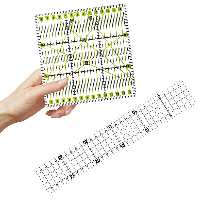 Measuring Ruler Acrylic Quilti - Sewing Garments ulasan dan harga