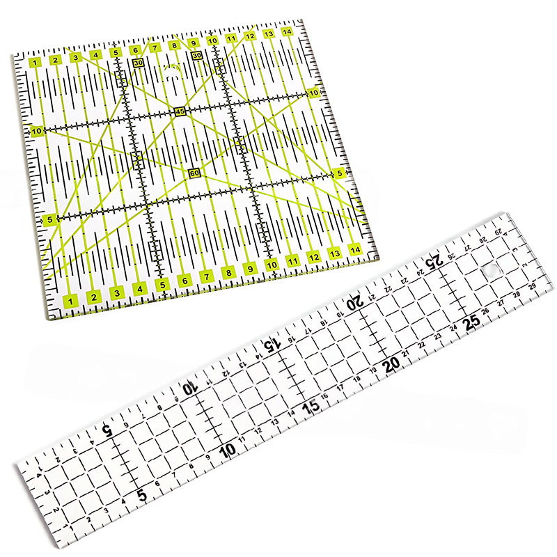 Measuring Ruler Acrylic Quilti - Sewing Garments ulasan dan harga