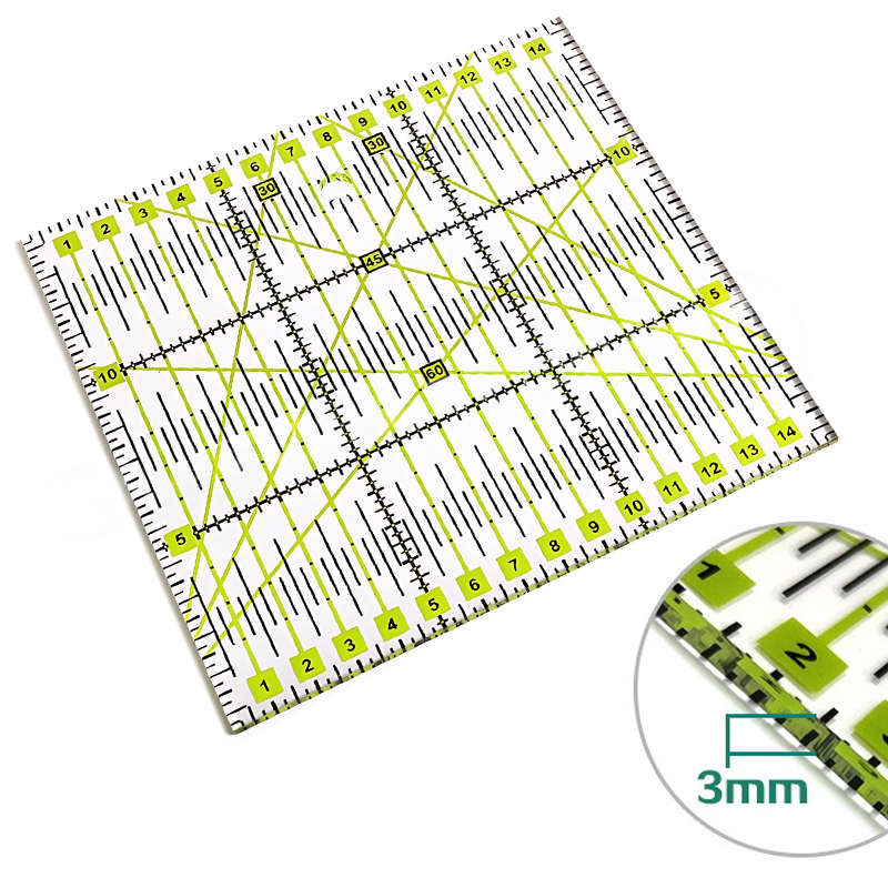 Measuring Ruler Acrylic Quilti - Sewing Garments ulasan dan harga