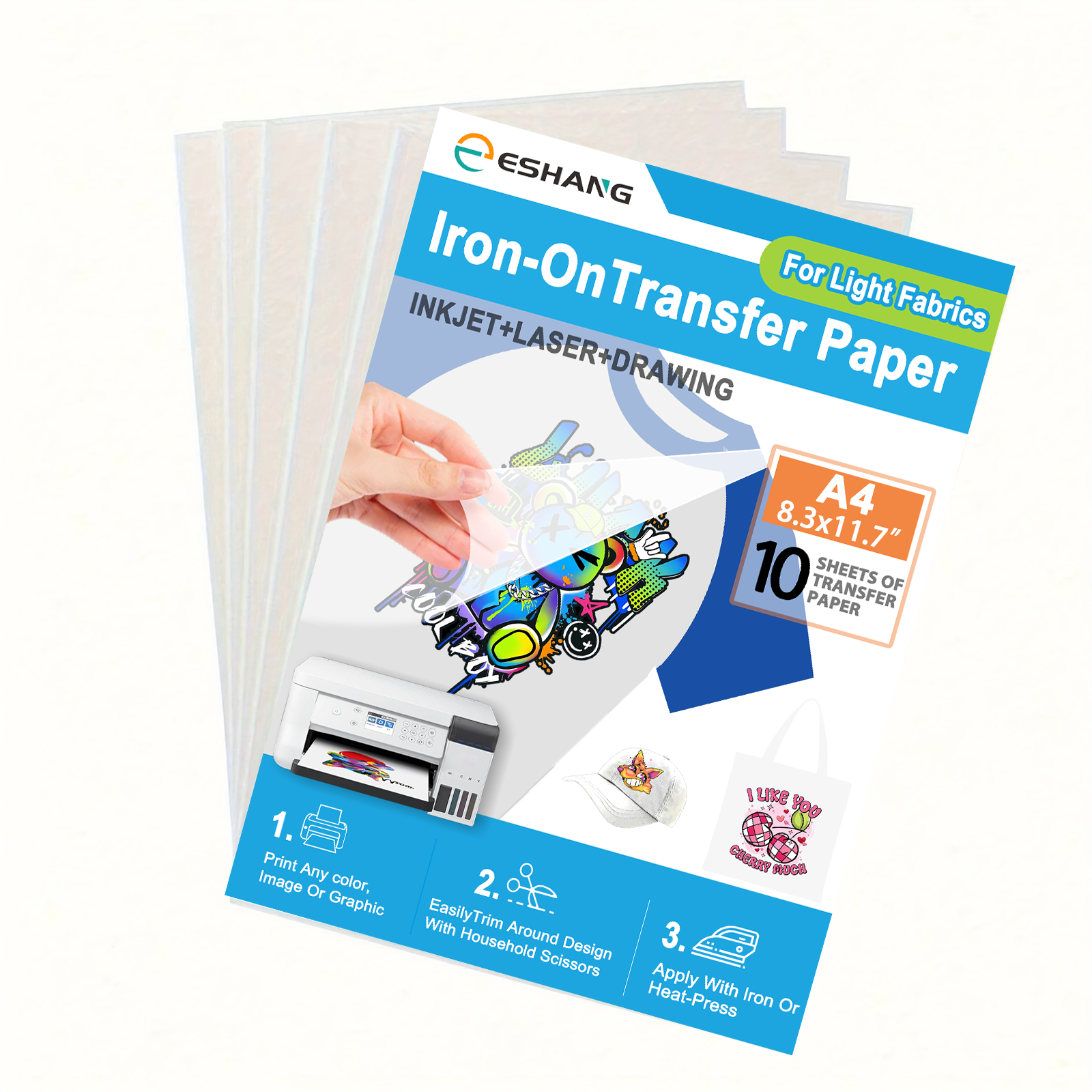 10 Sheets of A4 Premium Heat T - Fabric Softener Sheet ulasan dan harga