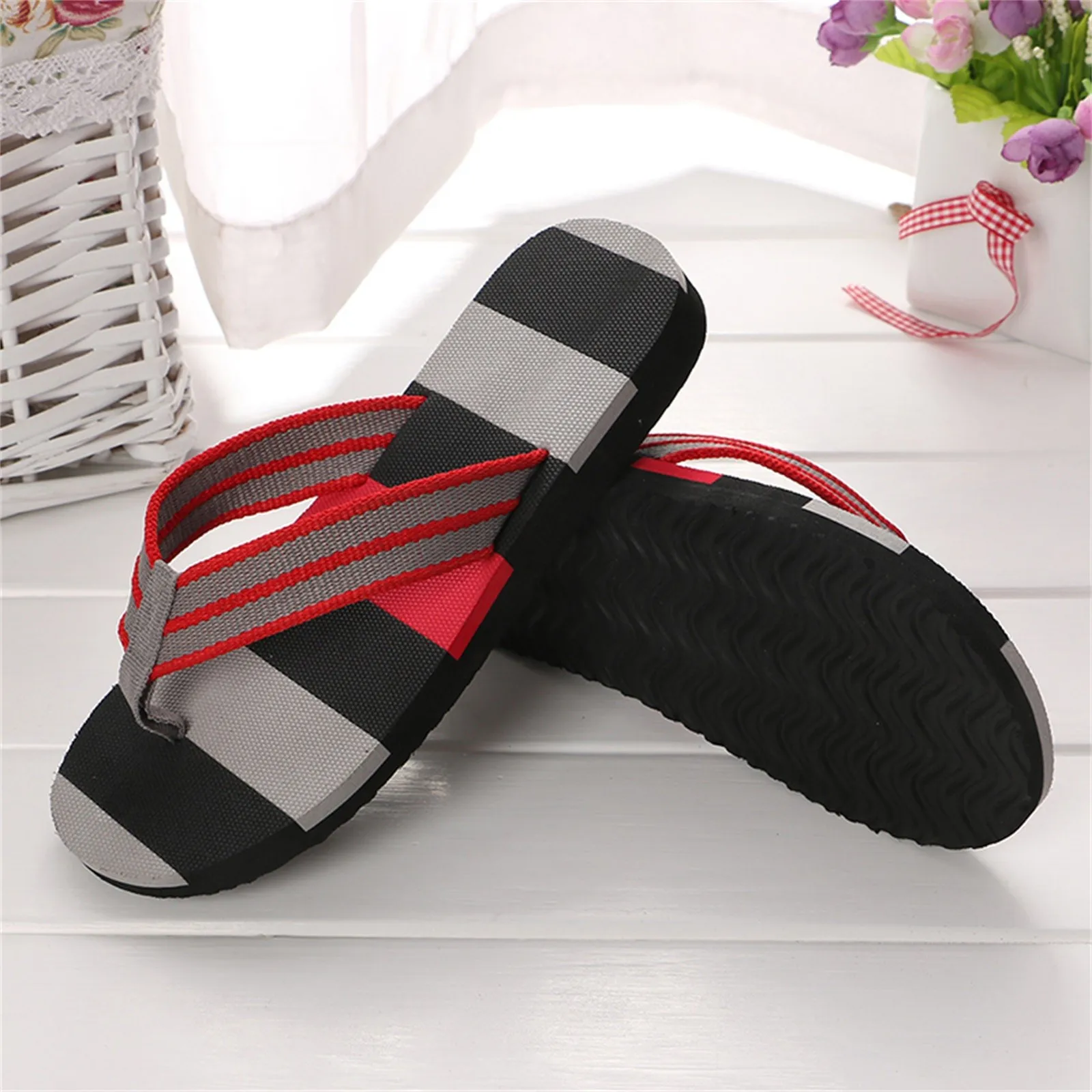 New Men's Slippers Men Summer  - Sewing Nylon ulasan dan harga