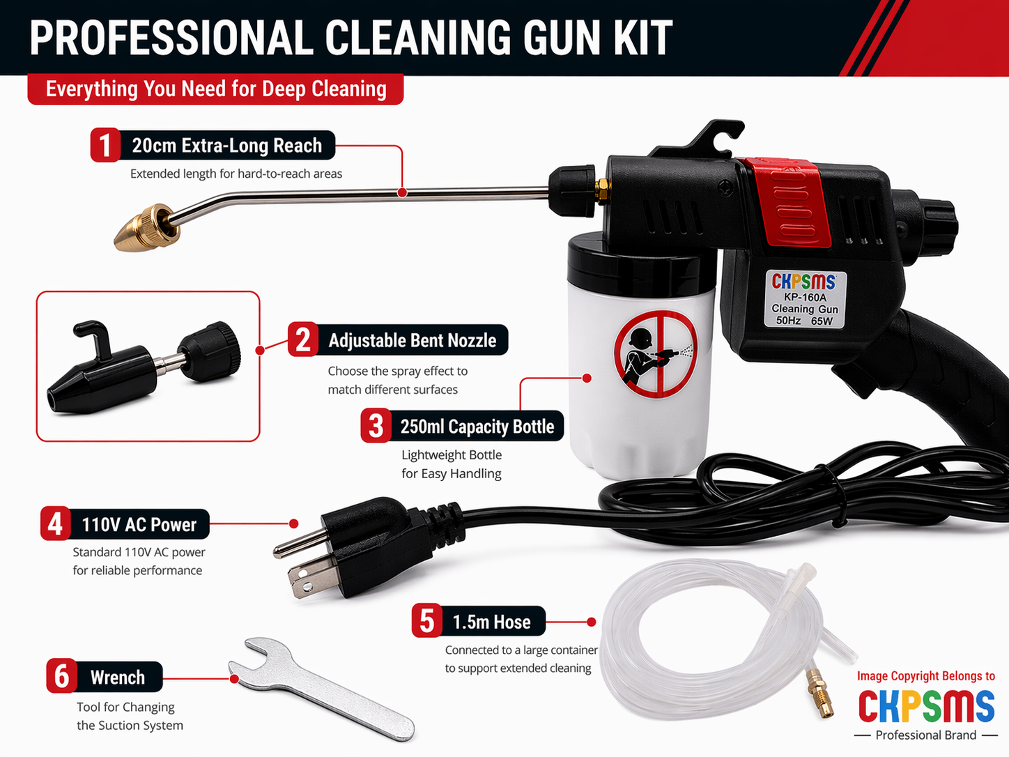 #KP-160A 110V Spot Cleaning Gu - Sewing In Textile Industry ulasan dan harga