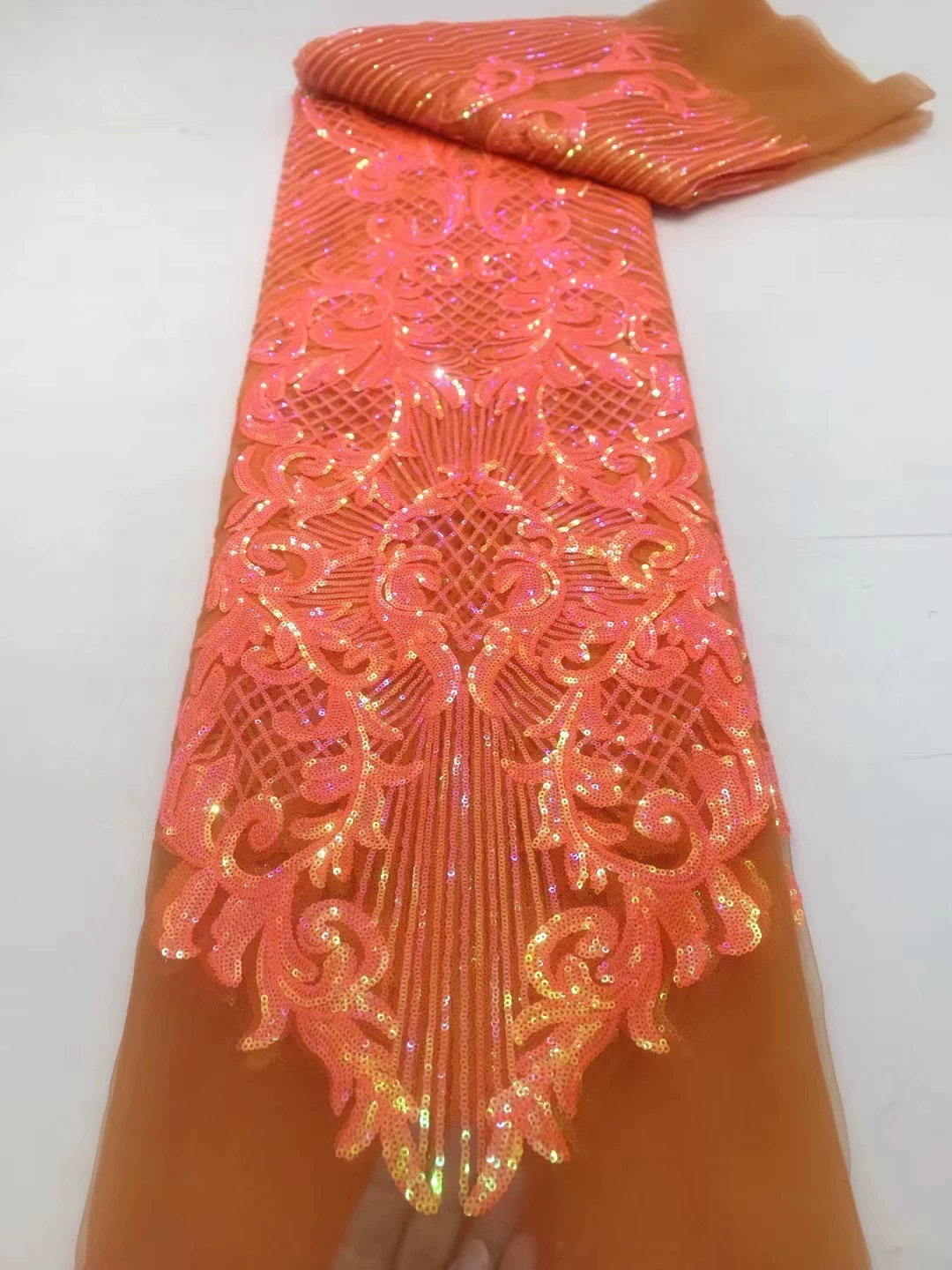 5yard soft lace Fabric Sequin  - Sewing Embroidery Fabric ulasan dan harga