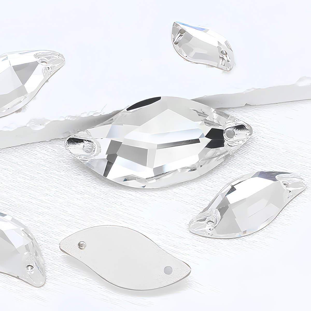 S Shape Sew On Rhinestone Crys - Sewing Garments ulasan dan harga