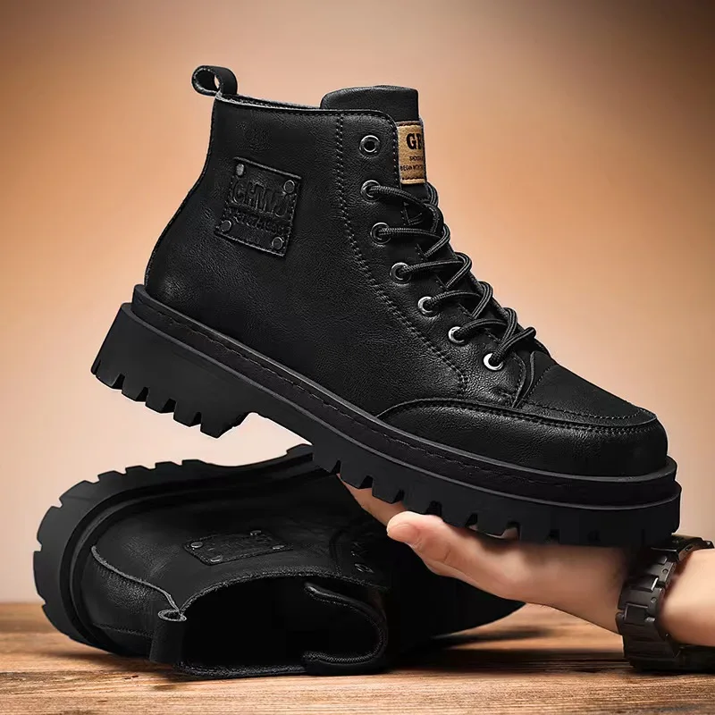 High Quality Men's Boots Platf - Sewing Nylon ulasan dan harga