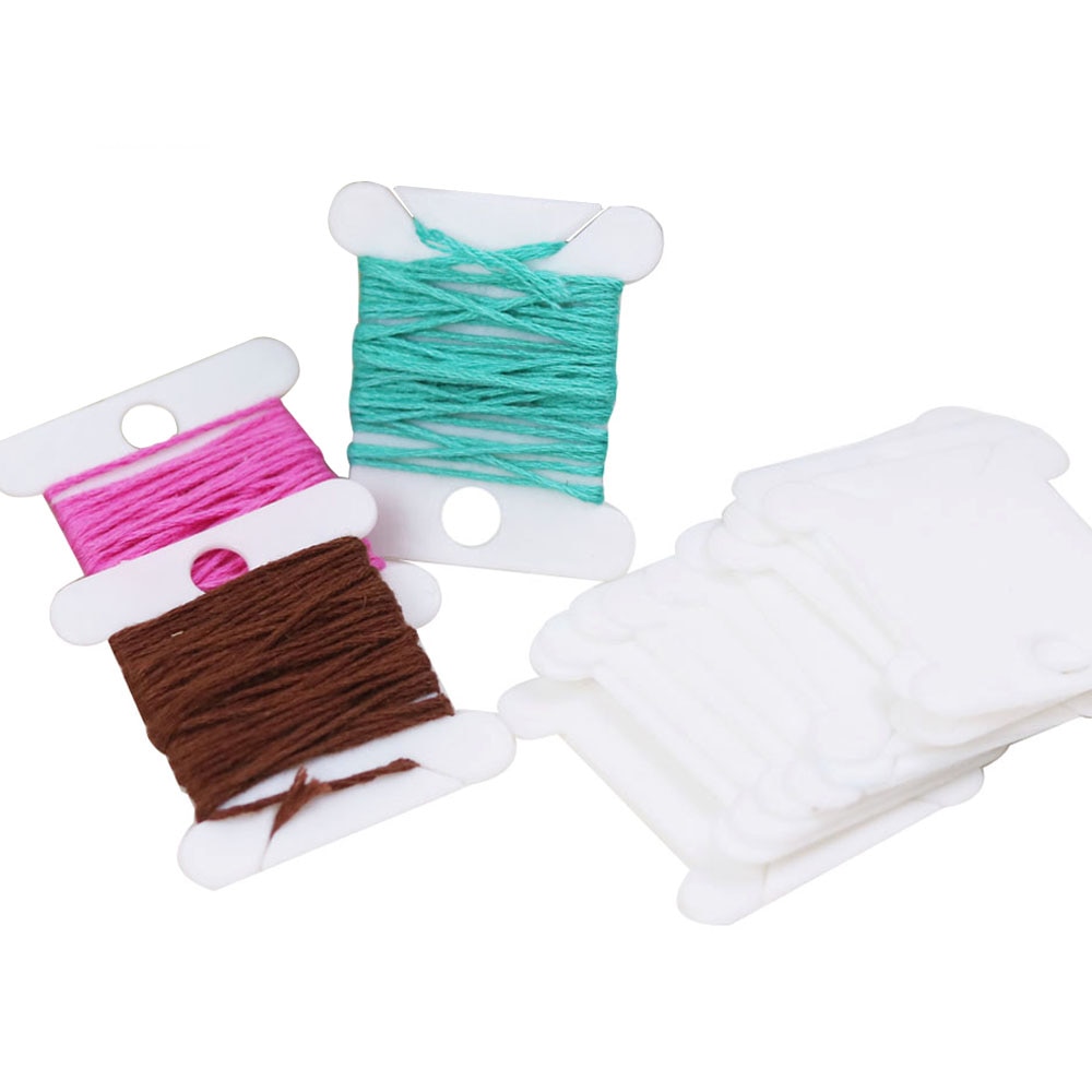 30pcs Plastic Floss Bobbins Se - Bobbin Organizer Box ulasan dan harga