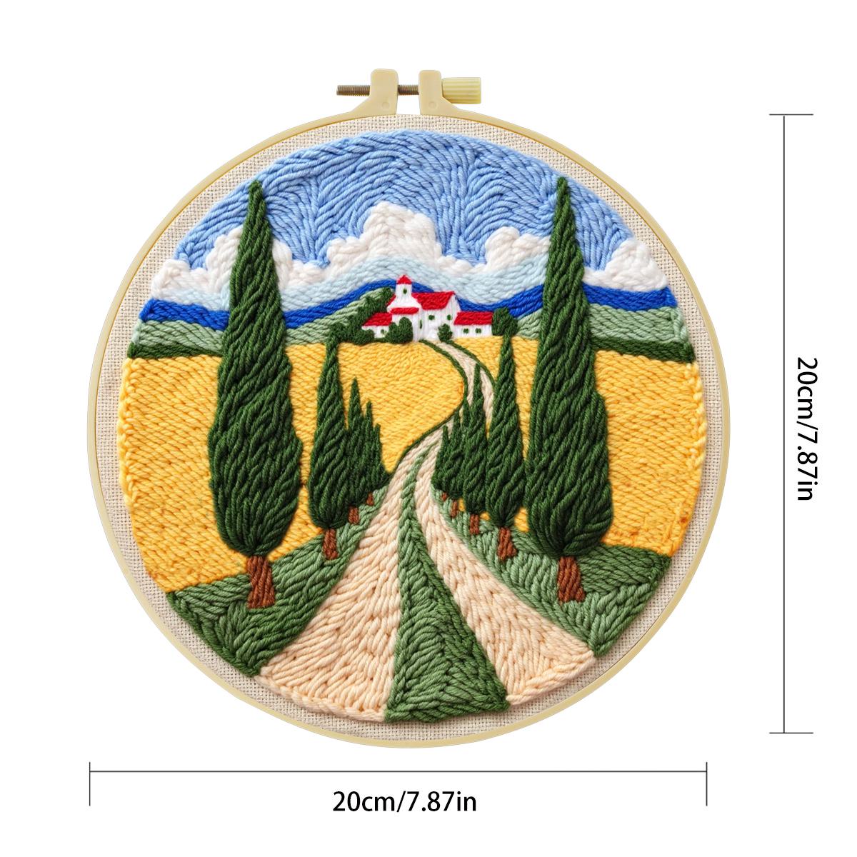 20X20CM/7.87inch field punch n - Is Sewing Textile Art ulasan dan harga