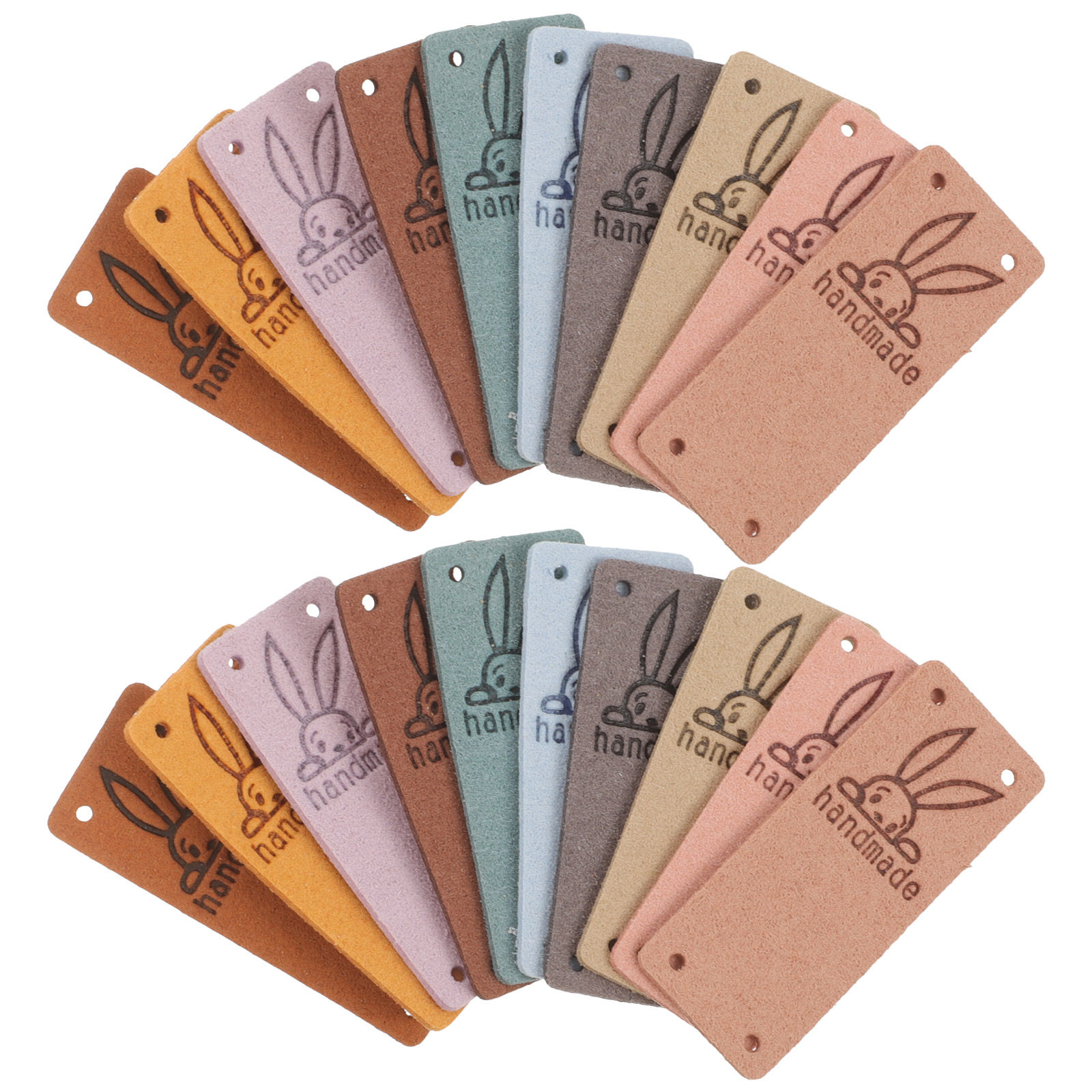 50Pcs Premium Suede Sewing Lab - Sewing Labels ulasan dan harga