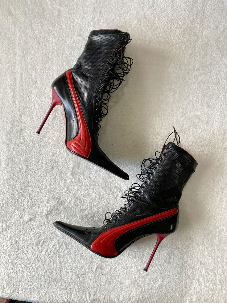 Black and red leather sexy lea - Sewing Nylon ulasan dan harga