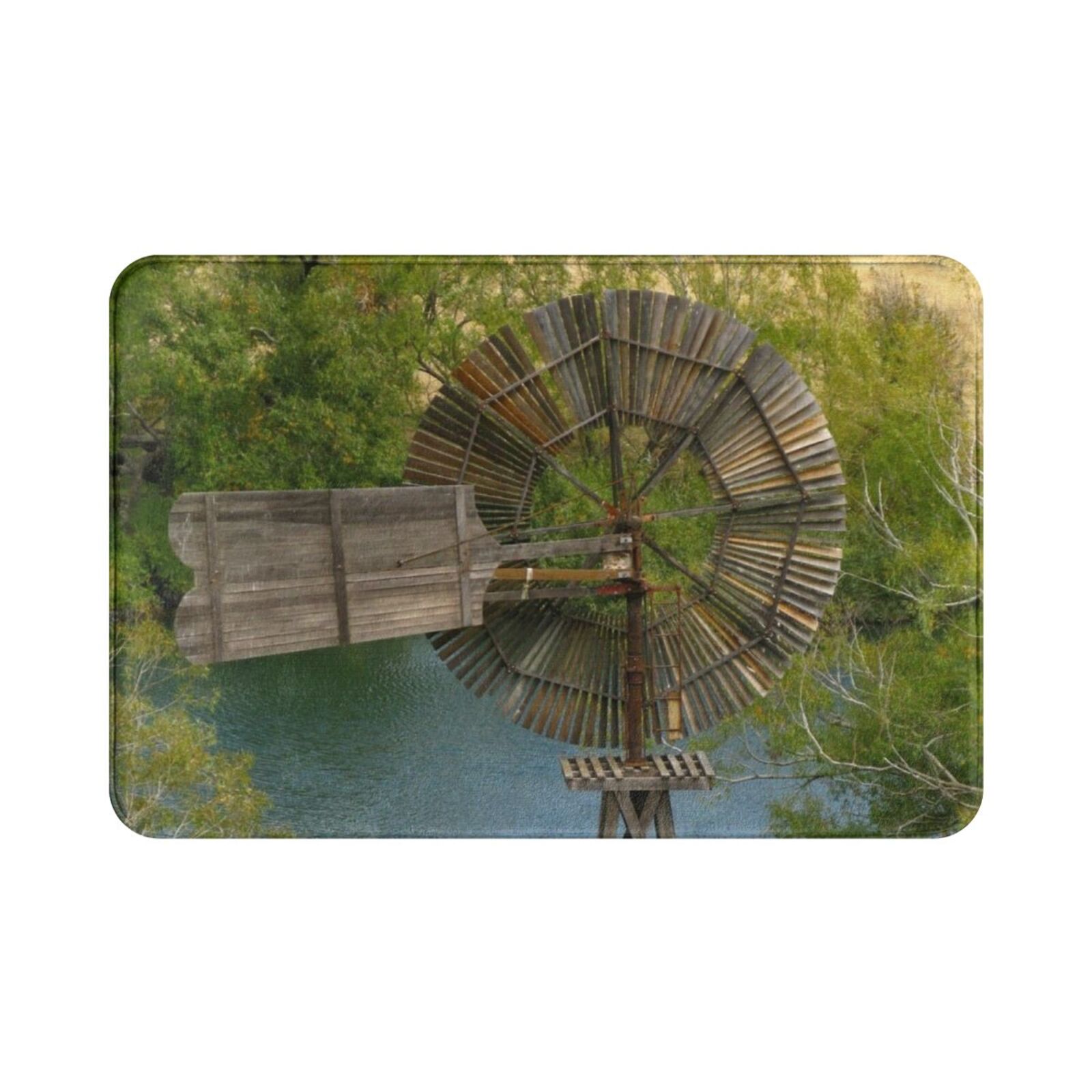 Wooden Windmill Carpet Mat Rug - Century Textile & Sewing Supply Online Shopping ulasan dan harga