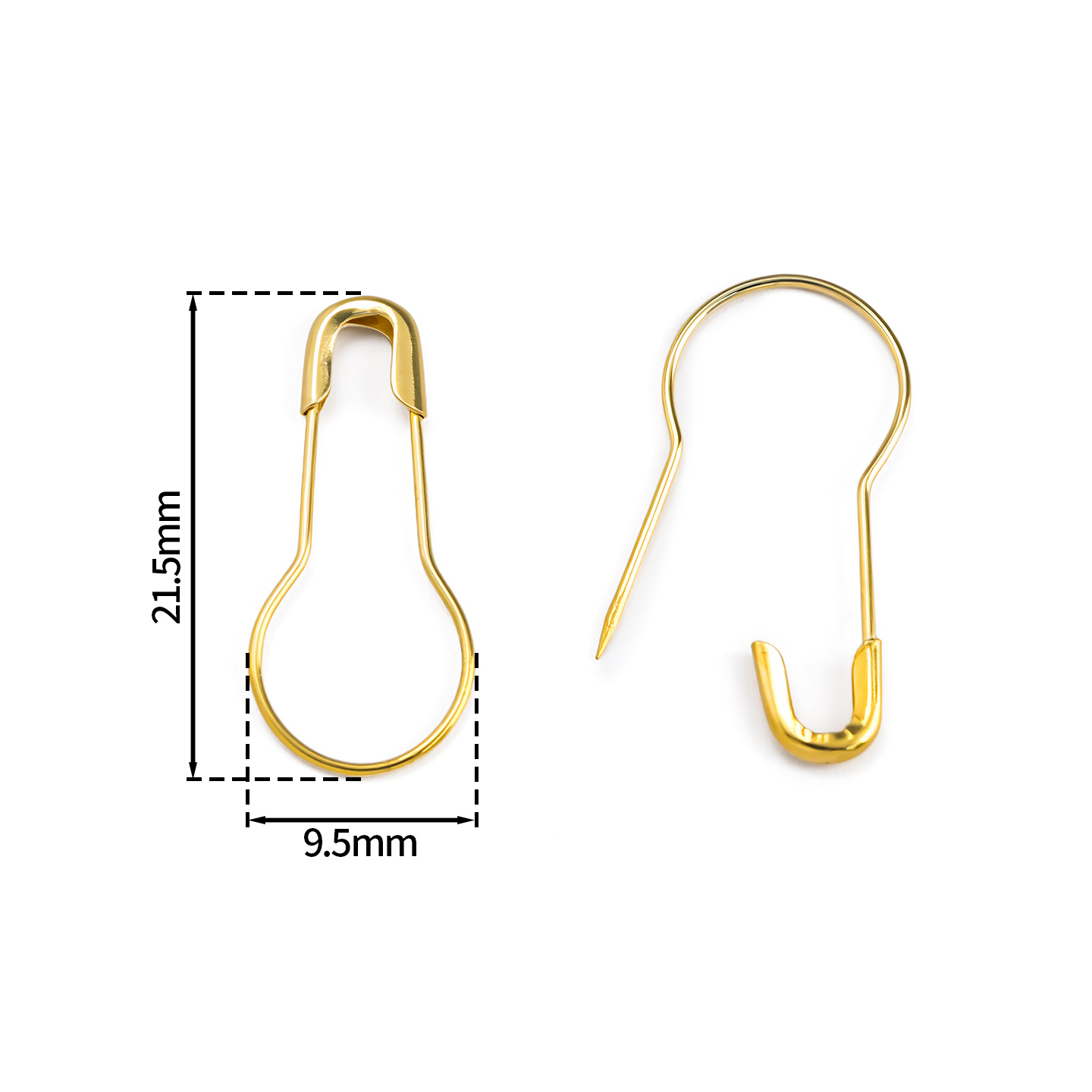 100Pcs/Lot Metal Gourd Safety  - Sewing Tas ulasan dan harga