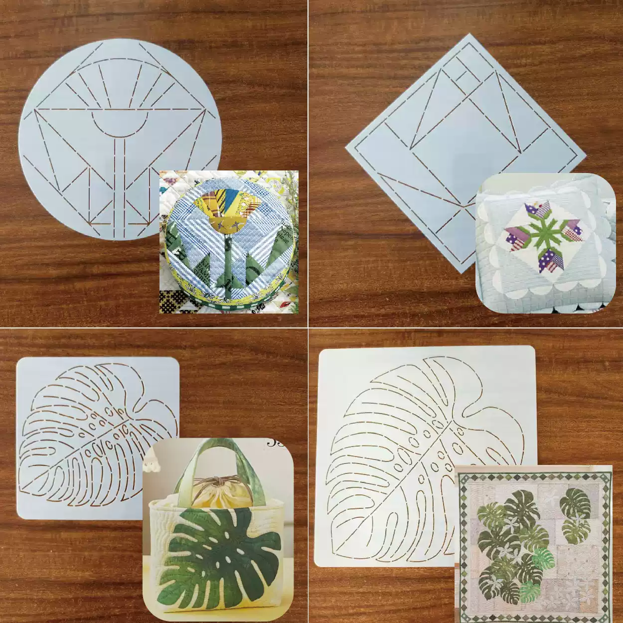 leaf flower Sashiko Embroidery - Is Sewing Textile Art ulasan dan harga