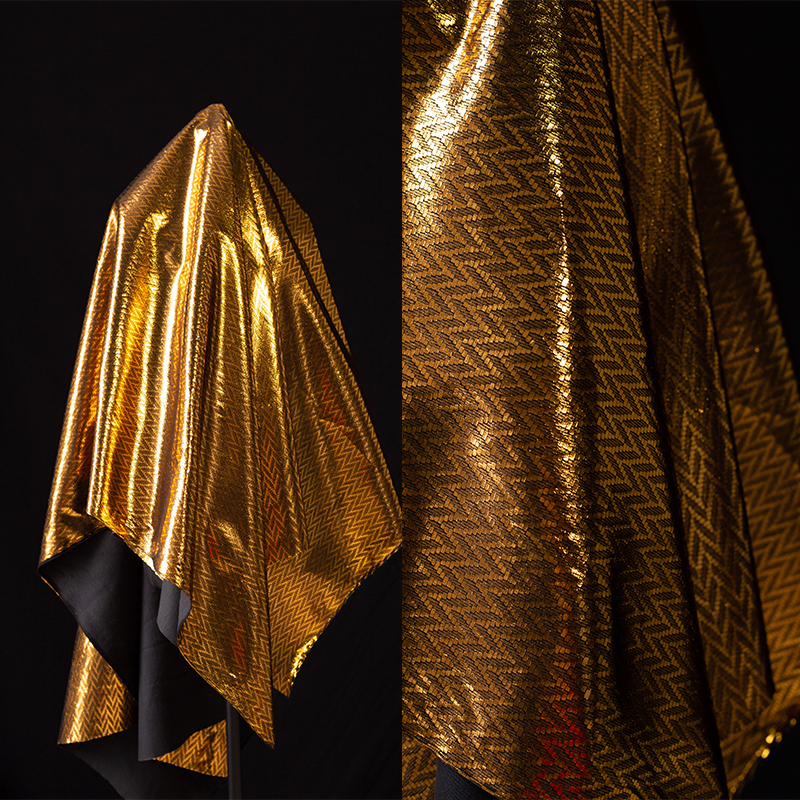 Gold Leather Fabric Diamond Te - Is Sewing Textile Art ulasan dan harga