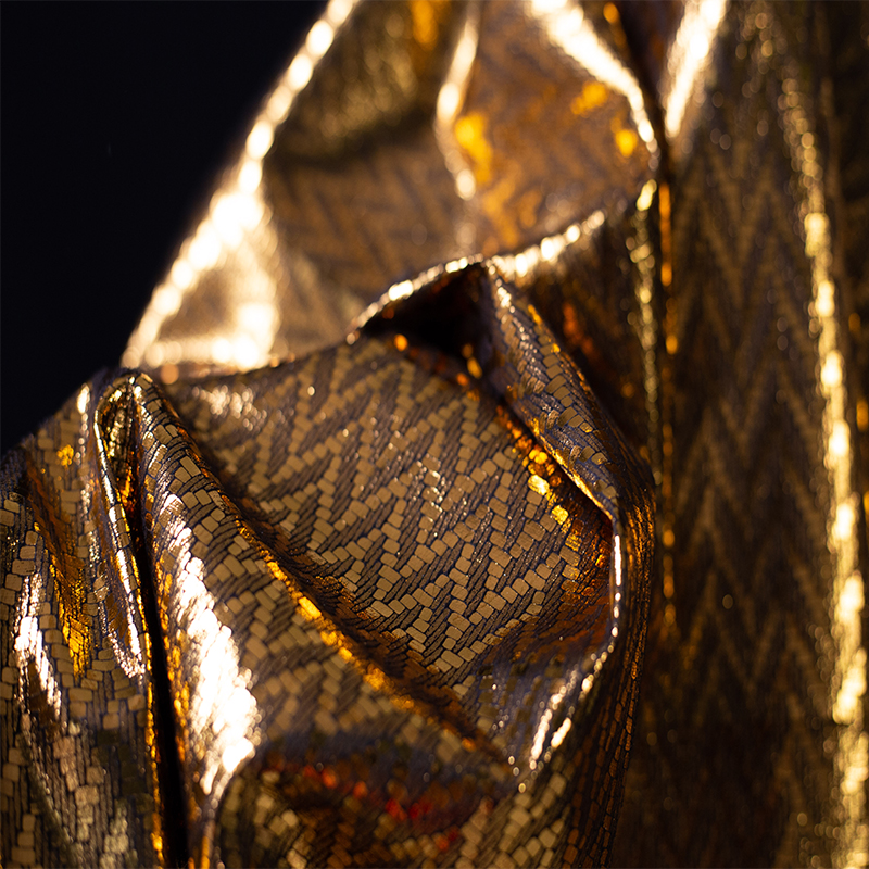 Gold Leather Fabric Diamond Te - Is Sewing Textile Art ulasan dan harga