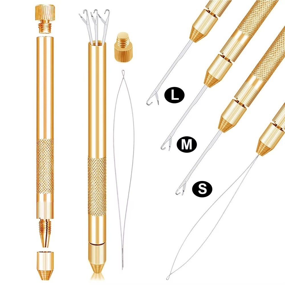 DIY 4-in-1 Hair Extension Tool - Needle Threader Tool ulasan dan harga