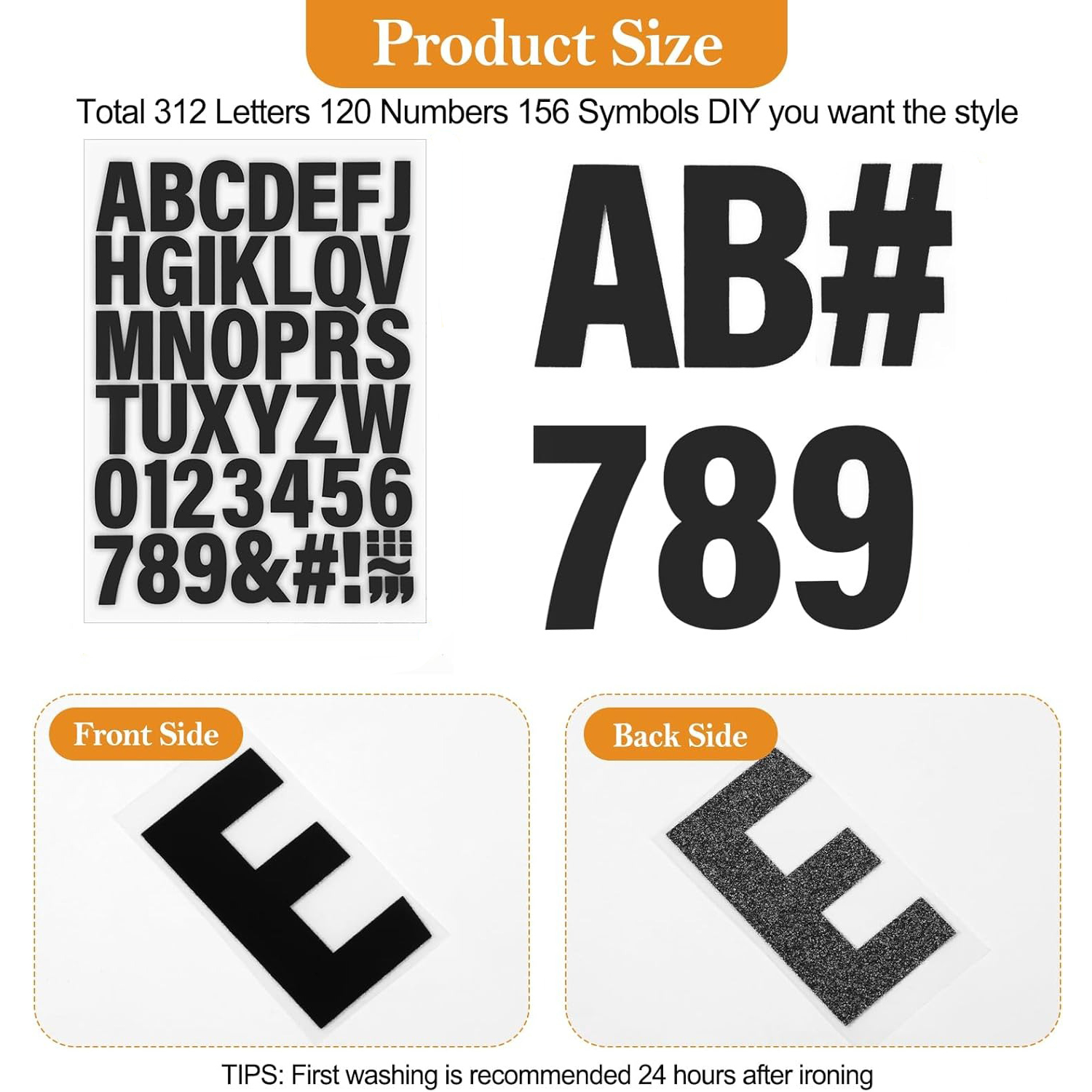 4 Sheets Iron on Letters Heat  - Fabric Softener Sheet ulasan dan harga