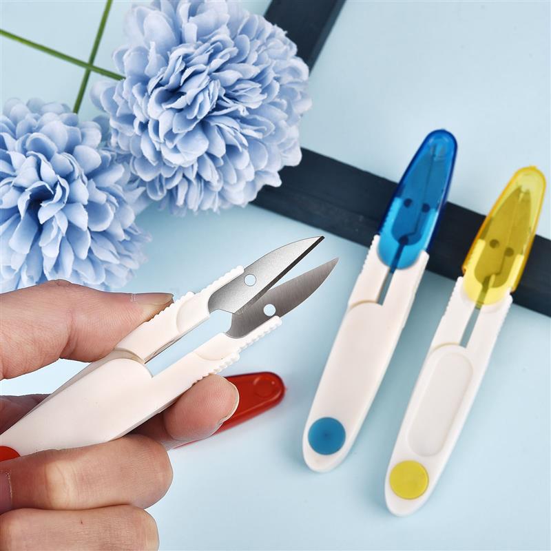 U-Shape Sewing Scissors Yarn C - Sewing Embroidery Fabric ulasan dan harga