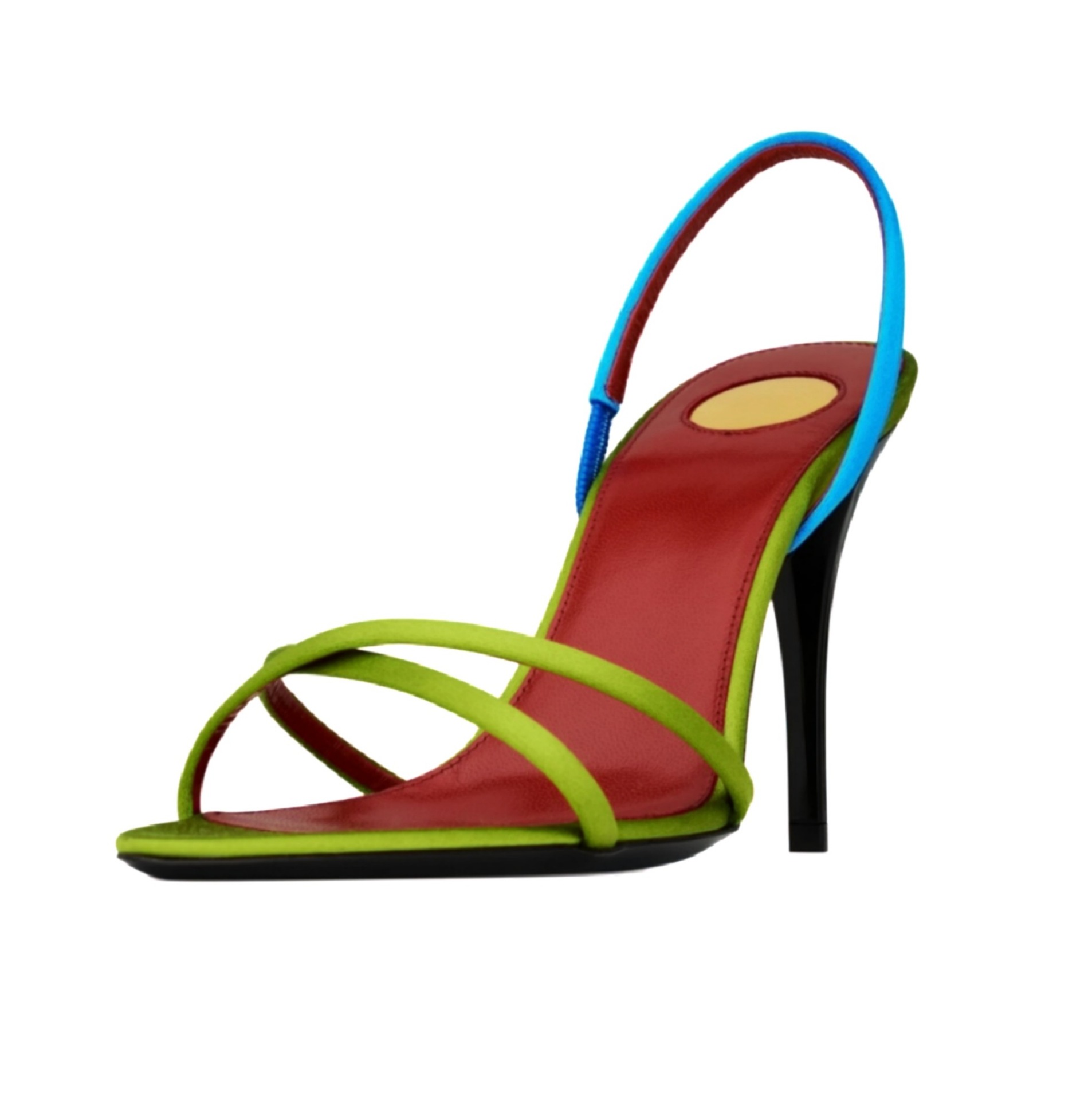 Women's Color Block Satin Cris - Sewing Nylon ulasan dan harga