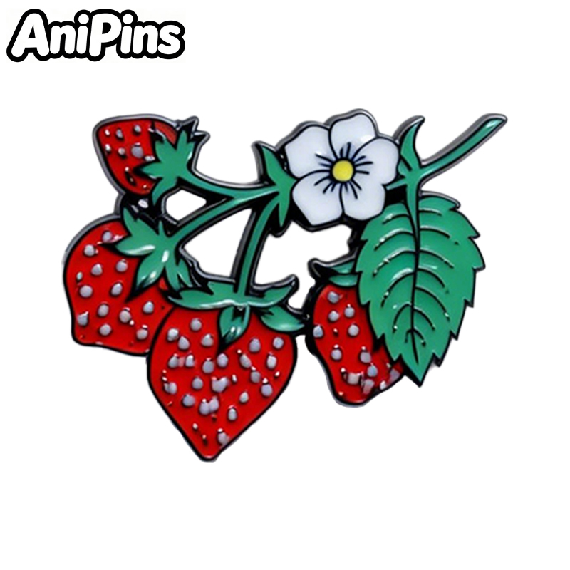 AniPins Bouquet Flowers Strawb - Sewing Labels ulasan dan harga