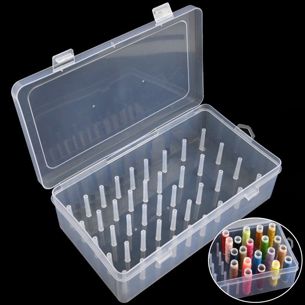 New Sewing Thread Box 42 Piece - Bobbin Organizer Box ulasan dan harga