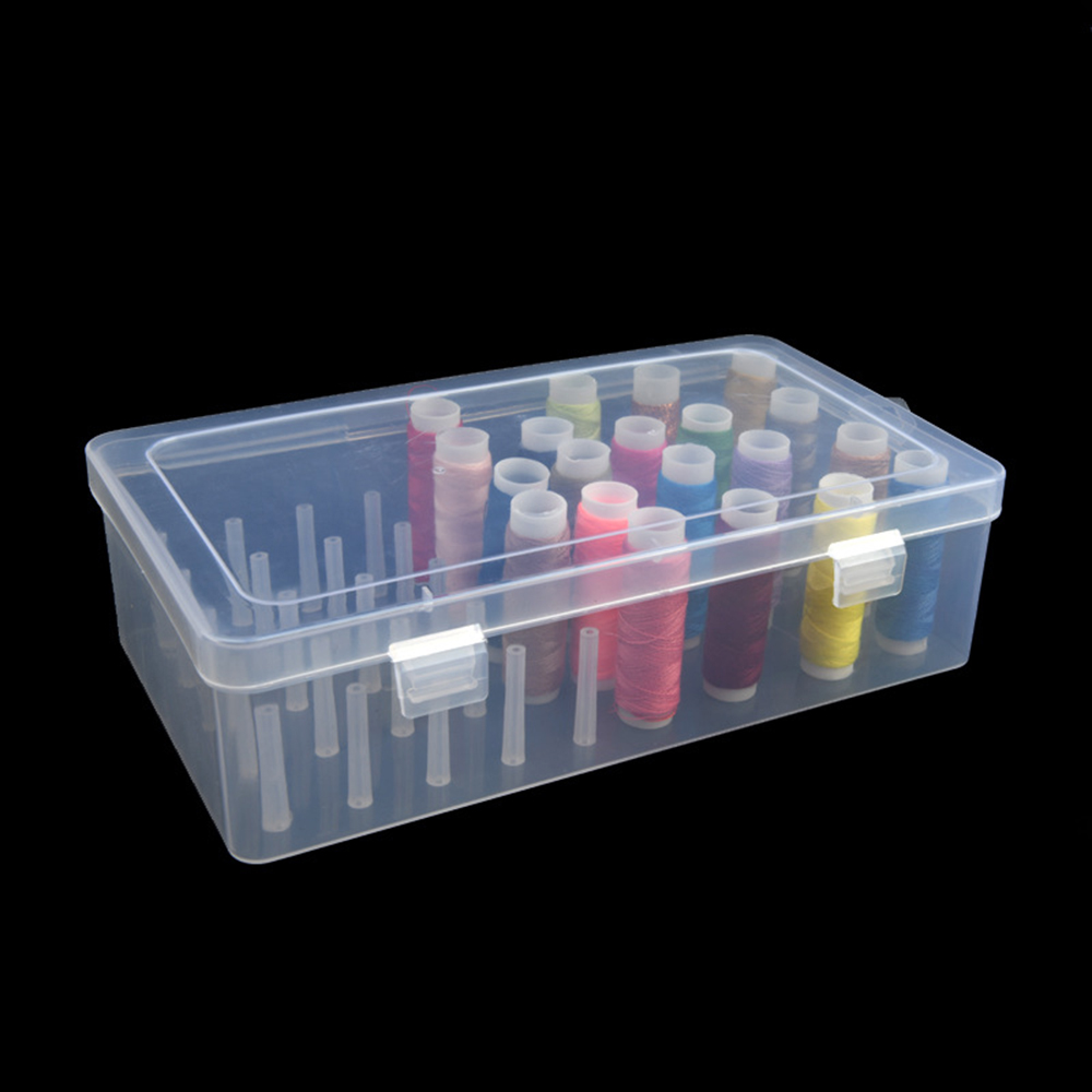 New Sewing Thread Box 42 Piece - Bobbin Organizer Box ulasan dan harga
