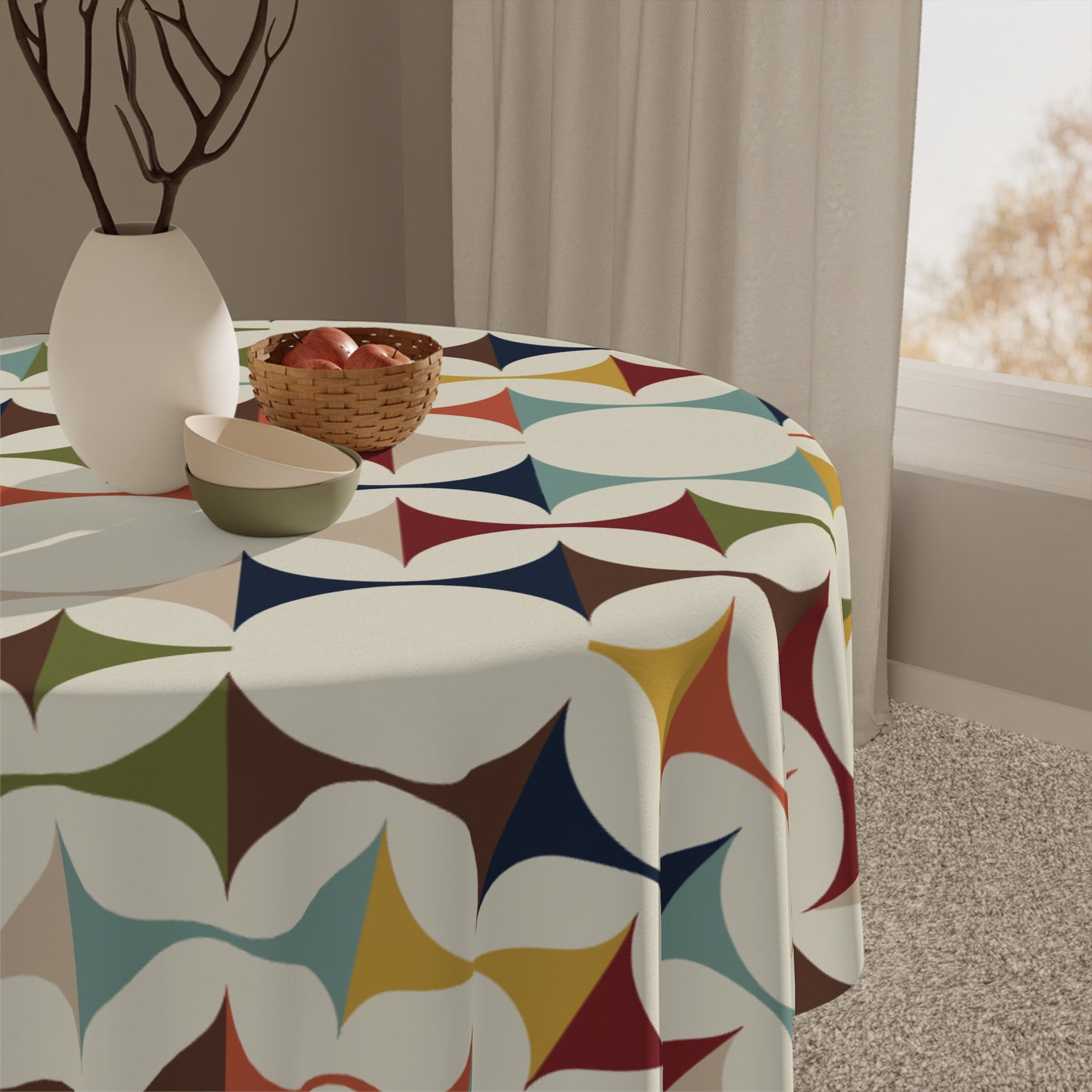 Mid Century Modern Retro Geome - Century Textile & Sewing Supply Online Shopping ulasan dan harga