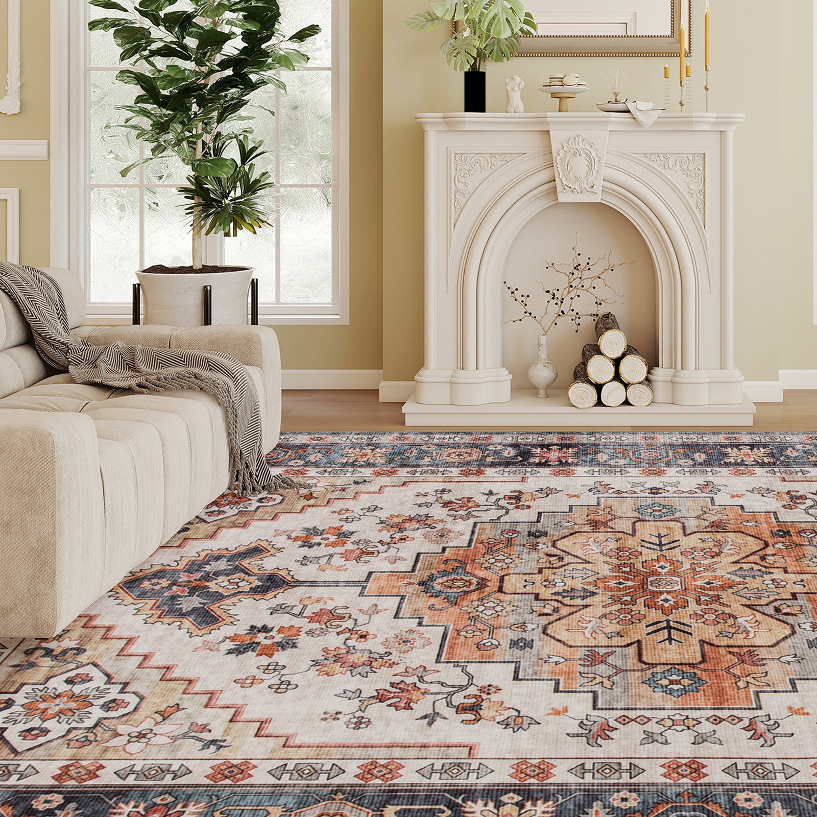 Area Rug 5x7, Machine Washable - Century Textile & Sewing Supply Online Shopping ulasan dan harga