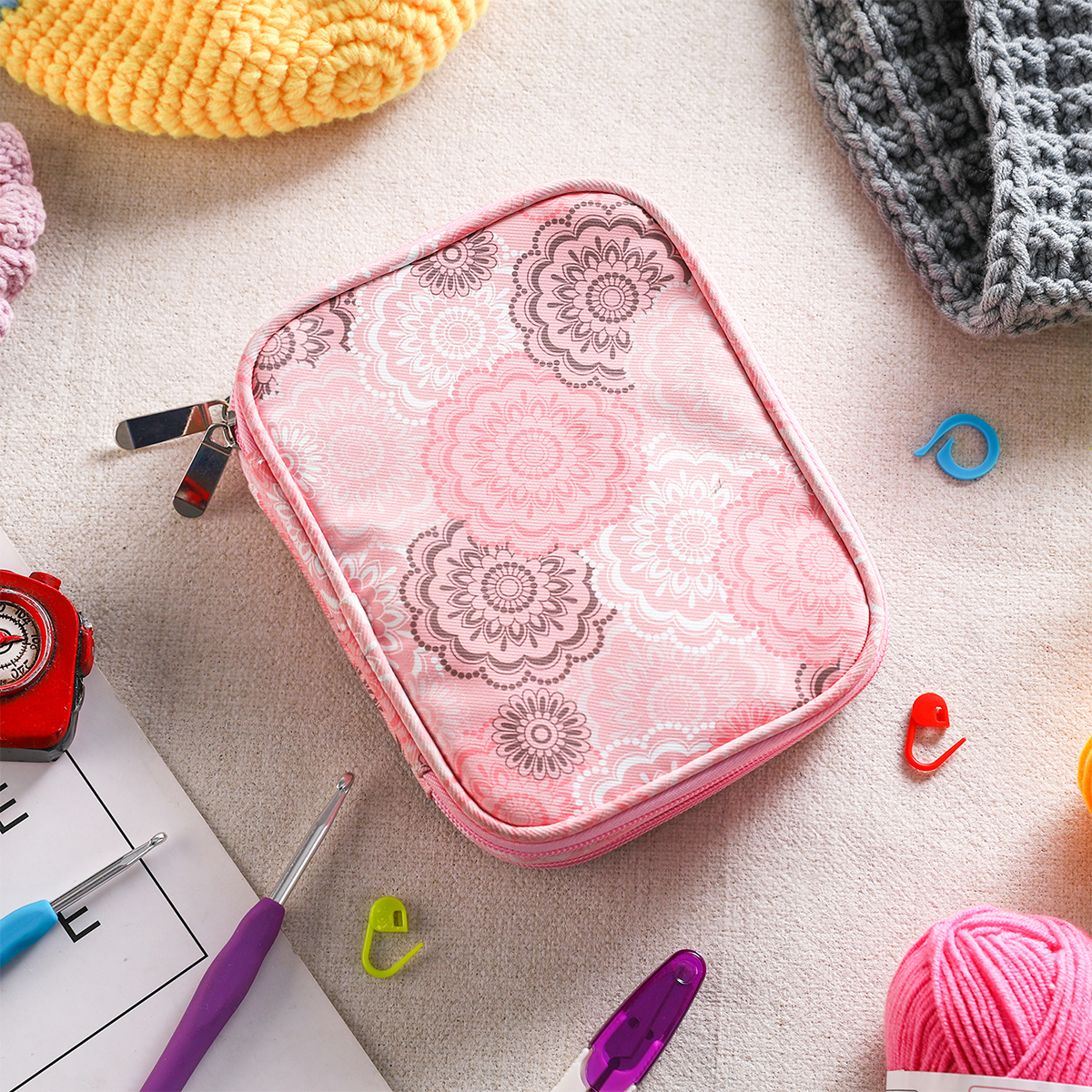 New Empty Knitting Kit Case Or - Sewing Tas ulasan dan harga