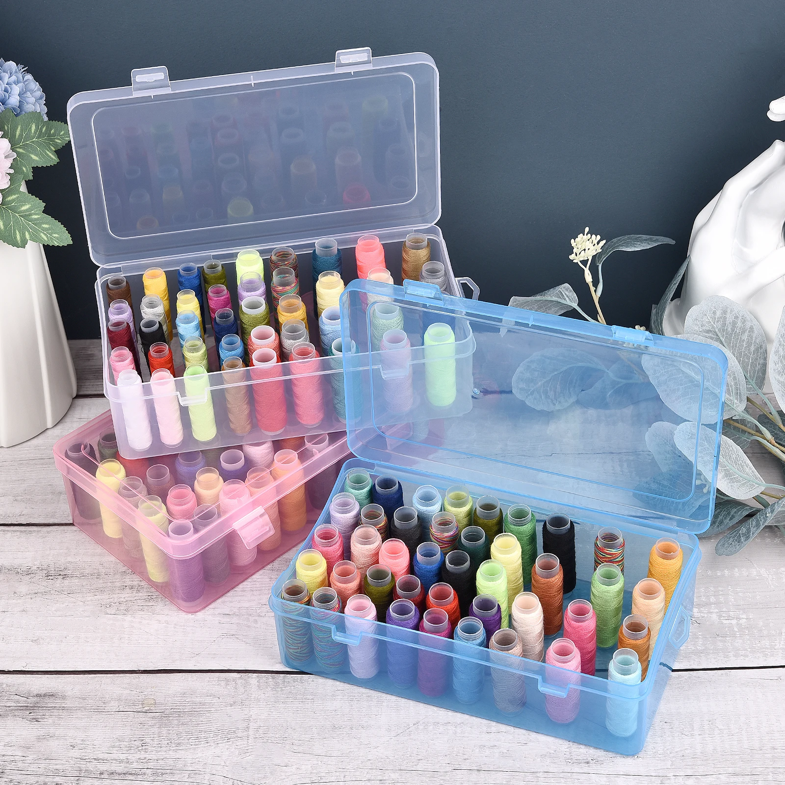 New 24 Grids Spool Organizer/4 - Bobbin Organizer Box ulasan dan harga