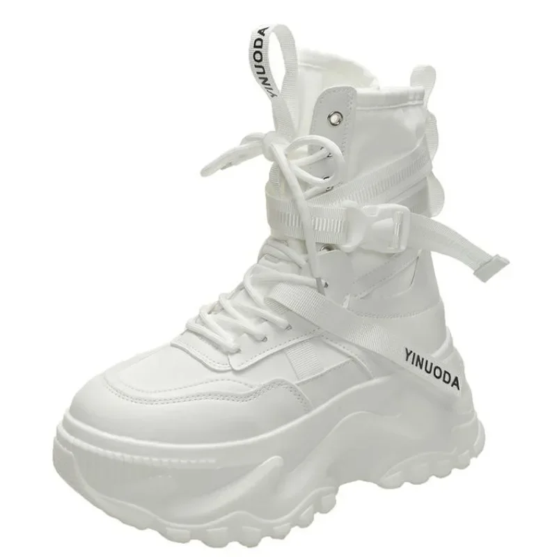 Fashion Women Chunky Platform  - Sewing Nylon ulasan dan harga