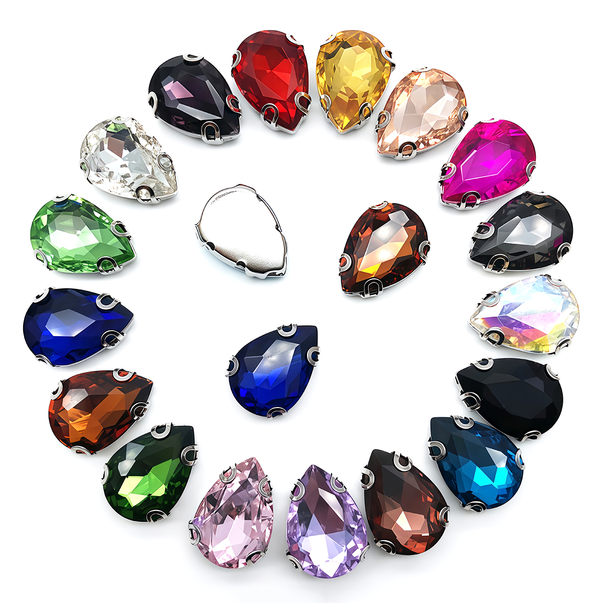 Water Drop Crystal Glass Rhine - Sewing Garments ulasan dan harga
