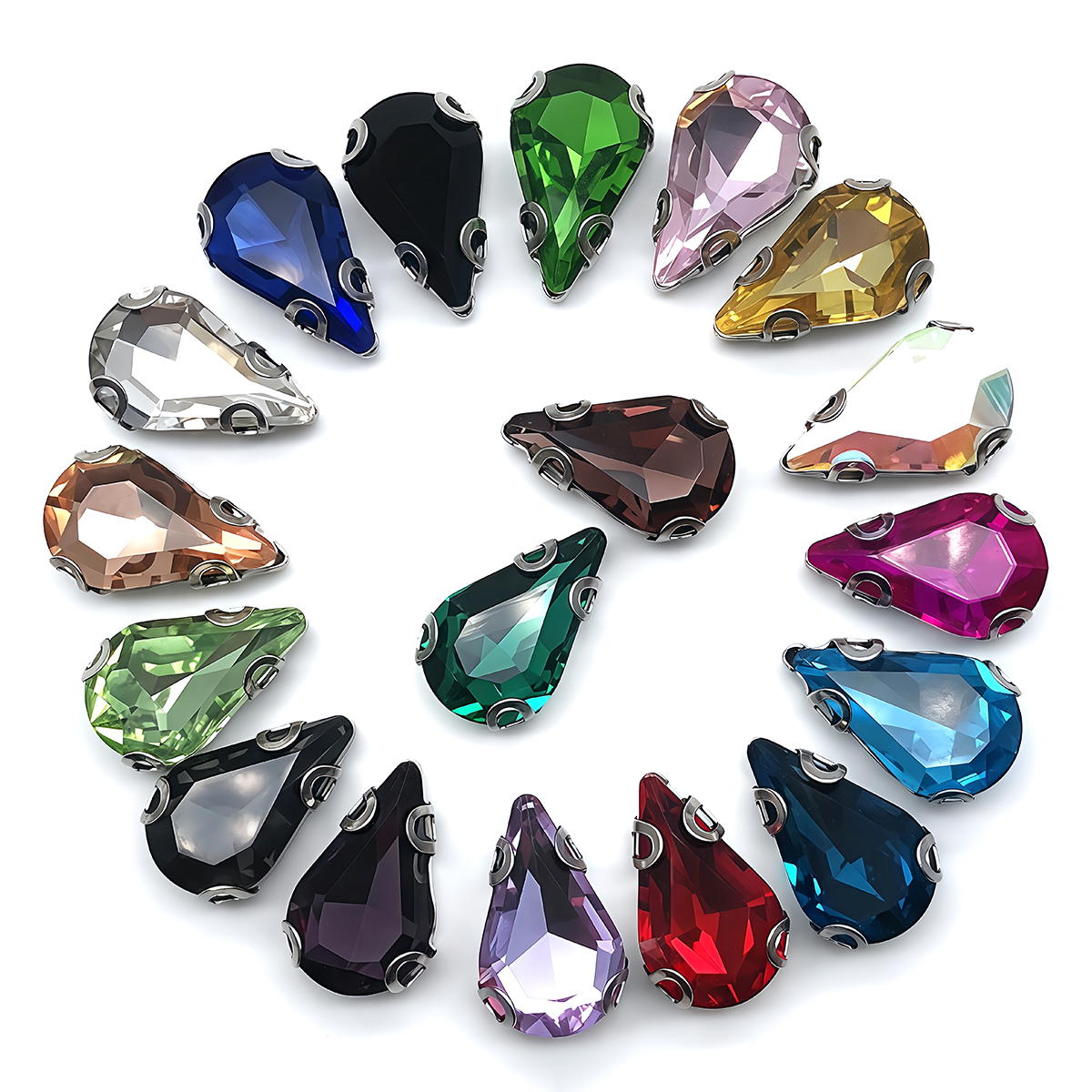Water Drop Crystal Glass Rhine - Sewing Garments ulasan dan harga