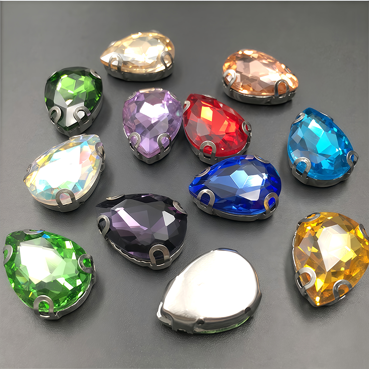 Water Drop Crystal Glass Rhine - Sewing Garments ulasan dan harga