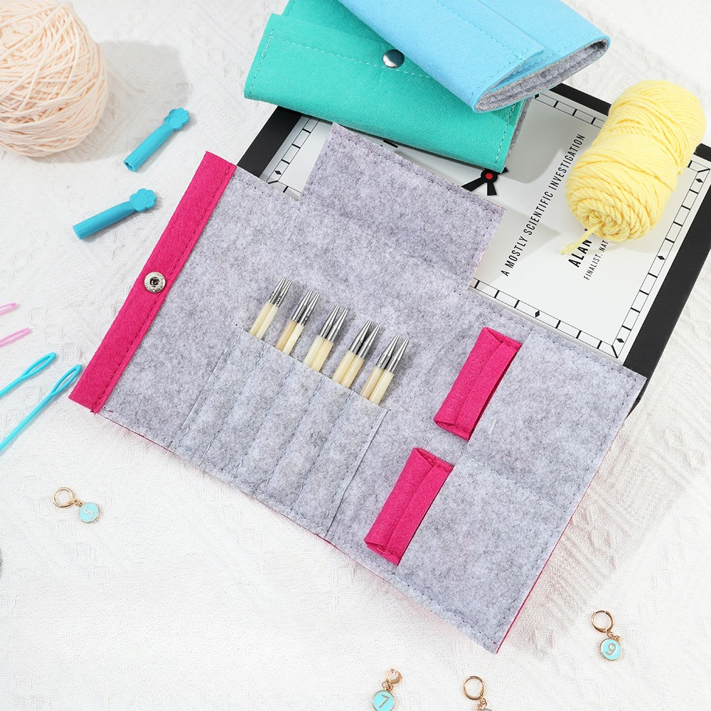 Circular Crochet Hooks Storage - Sewing Tas ulasan dan harga