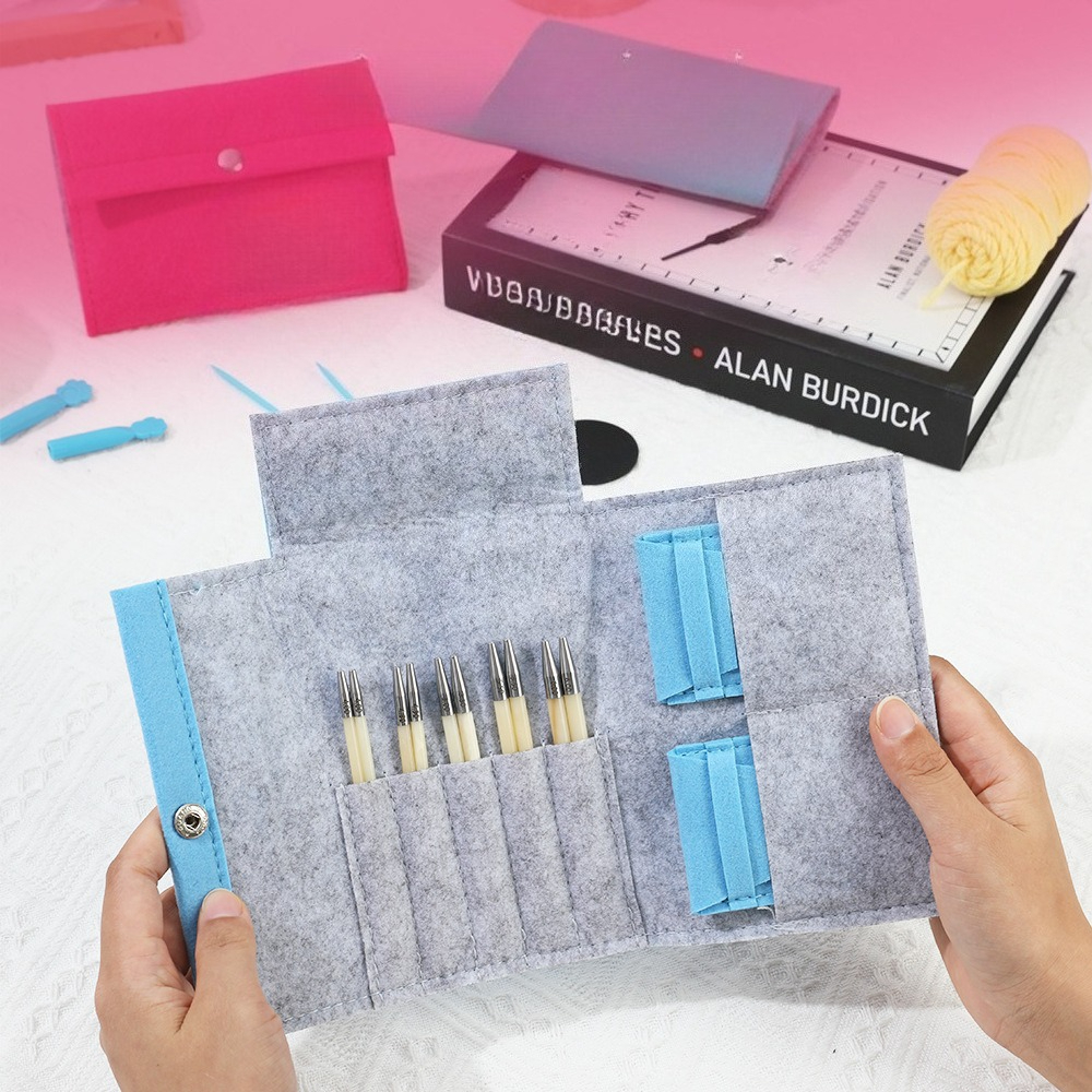 Circular Crochet Hooks Storage - Sewing Tas ulasan dan harga
