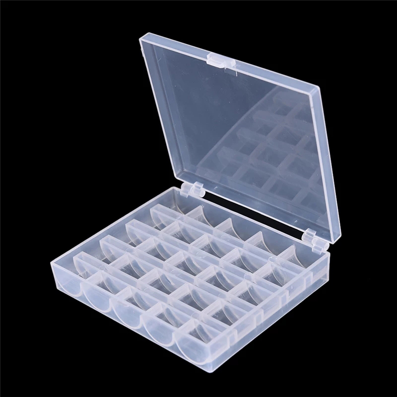 25 Spools Empty Bobbins Sewing - Bobbin Organizer Box ulasan dan harga