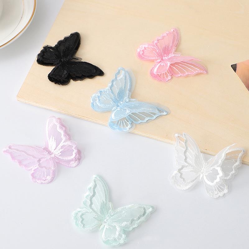 10pcs Butterfly Patches 3D Lac - Sewing Tas ulasan dan harga