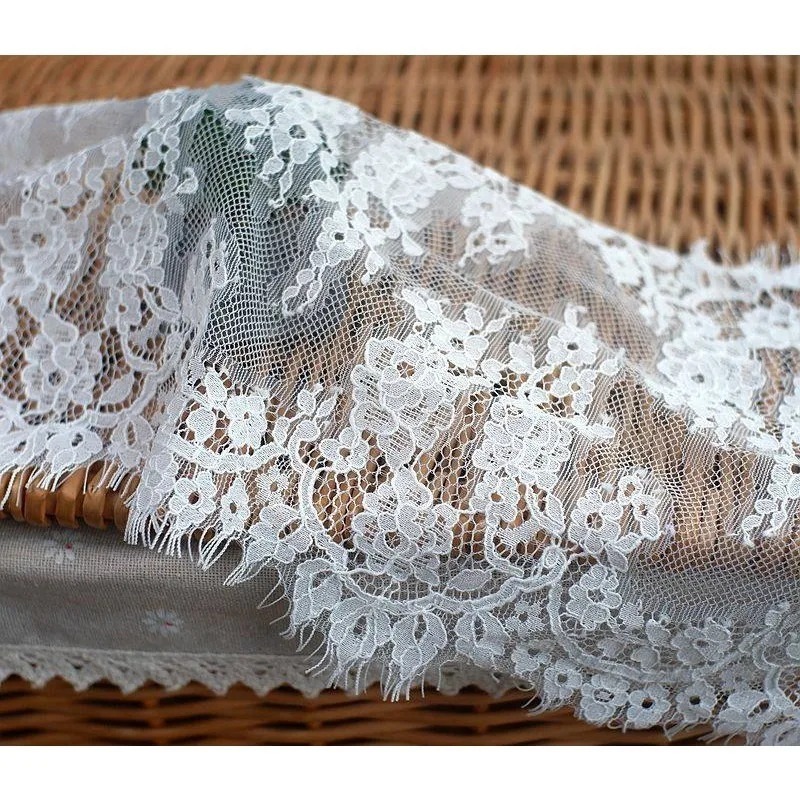 3M， High Quality Eyelash Lace  - Sewing Embroidery Fabric ulasan dan harga