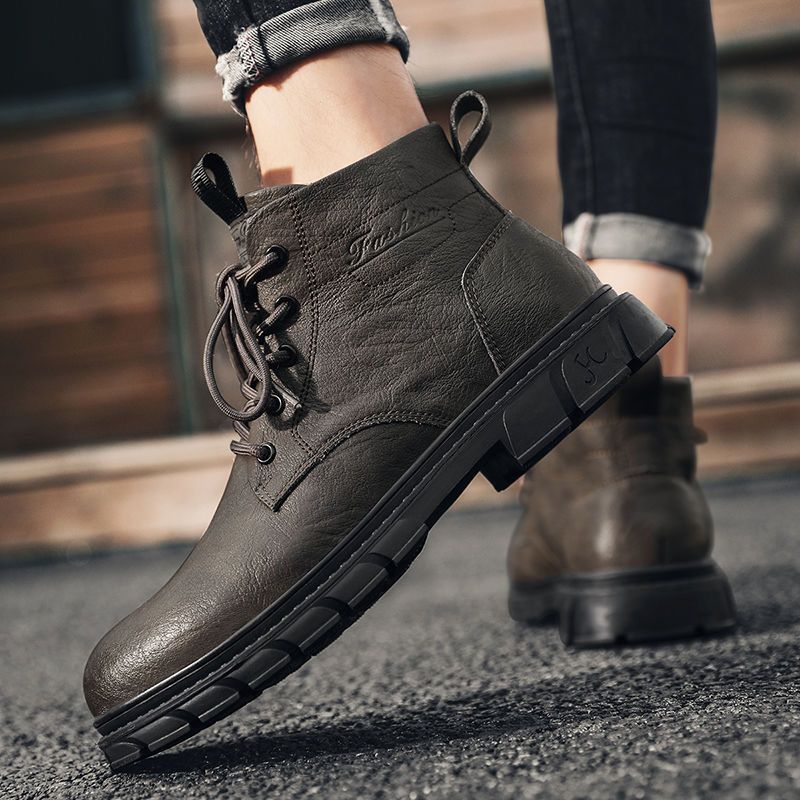 Men's boots 2026 mid top men's - Sewing Nylon ulasan dan harga