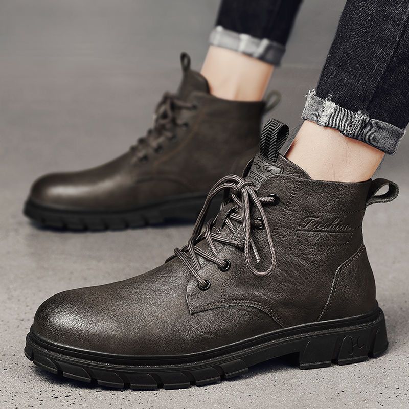Men's boots 2026 mid top men's - Sewing Nylon ulasan dan harga