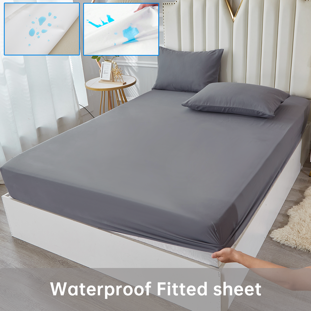 3/4pcs Solid Beding Set, Water - Fabric Softener Sheet ulasan dan harga